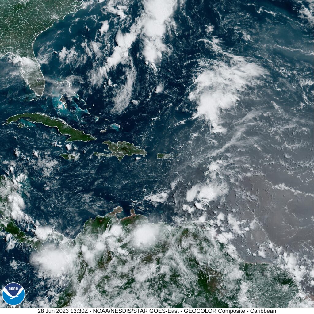 Tropical Wave Approaches Puerto Rico and Drought-Stricken U.S. Virgin Islands