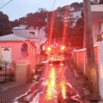 Firefighters Battle Blaze On Vester Gade In Savan
