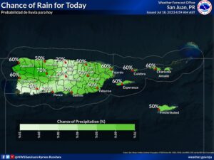 'Lingering moisture' set to trickle from tropical wave, NWS says