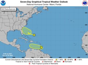 Tropical wave could cause flooding in urban areas