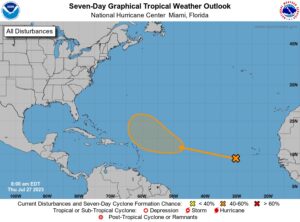 Tropical wave expected to pass to the north of the USVI and Puerto Rico