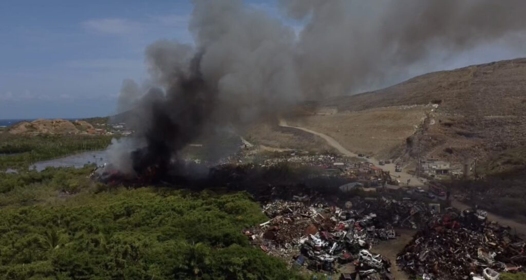 VIFEMS Warns of 'Hazardous Smoke' From Bovoni Landfill Fire in St. Thomas