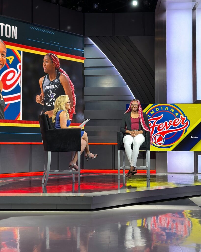 Aliyah Boston Joins Set of ESPN's SportsCenter After The L.A. Sparks Game