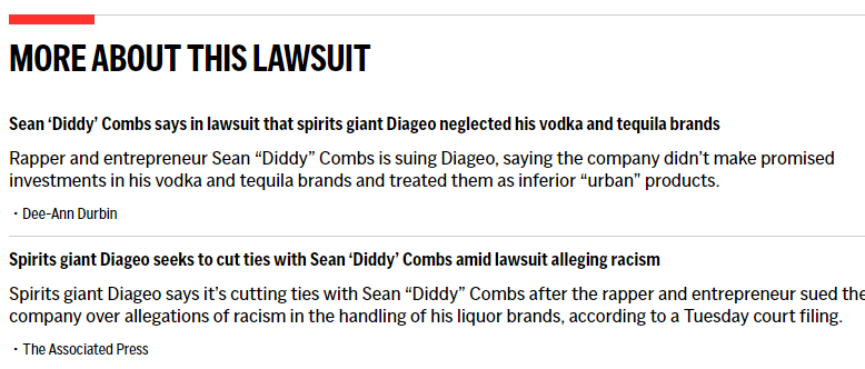 Sean “Diddy” Combs’ dispute with Diageo deepens as court unseals business details