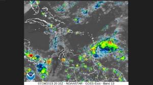 Invest 95L Could Bring Rain Tomorrow or Wednesday