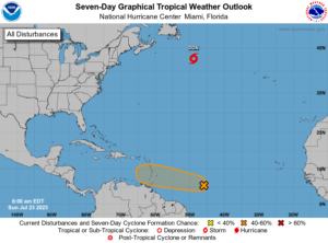 First hurricane of 2023 season forms; Invest 95L lurks as possible rainmaker on Tuesday