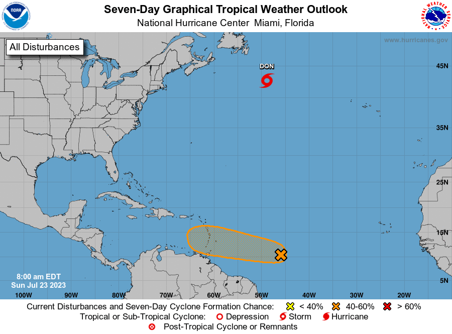 First hurricane of 2023 season forms; Invest 95L lurks as possible rainmaker on Tuesday
