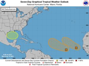 Dueling Tropical Waves Have 'Medium' Chance of Development, NWS Says