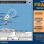 NWS Gives An Update On Tropical Storm Franklin For The USVI and Puerto Rico