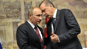 Russian stooge Erdogan discusses Black Sea grain deal with Putin as drone strikes port