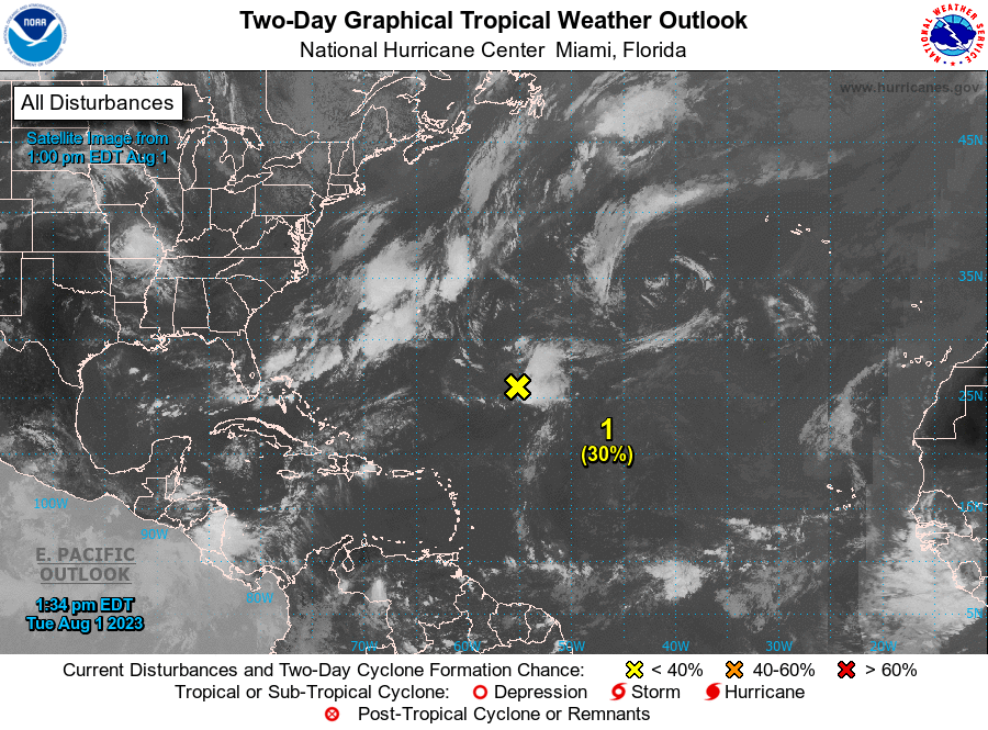 Tropical Wave Should Bring Increased Rainfall To The USVI and Puerto Rico