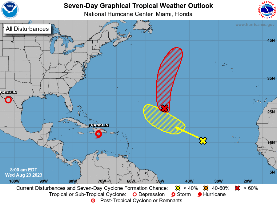 Tropical Storm Franklin Makes Landfall and Dumps Heavy Rain on Hispaniola