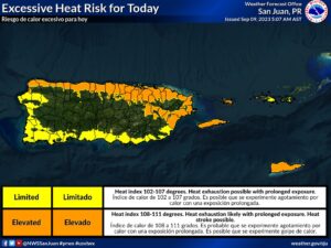 Hurricane Lee slows down; Heat Advisories in effect for St. Croix and Puerto Rico