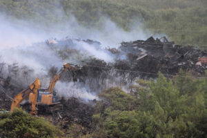 Multiple Agencies Battle Persistent Bovoni Landfill Fire, VITEMA Director Says