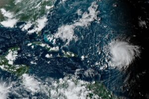 Hurricane Lee generates big swells as it skirts northern Caribbean in open waters
