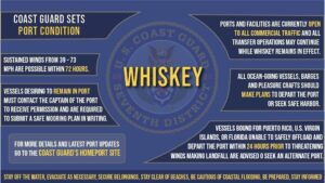 Coast Guard Sets Port Condition WHISKEY for Seaports in the USVI and Puerto Rico