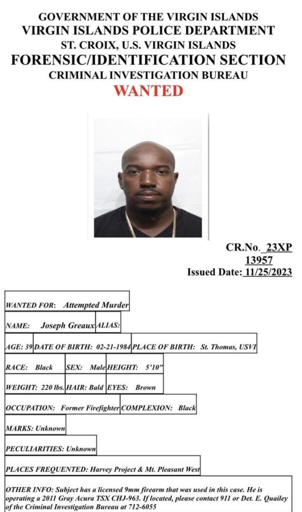 Help Cops Find Armed Former Firefighter Wanted for Attempted Murder on St. Croix