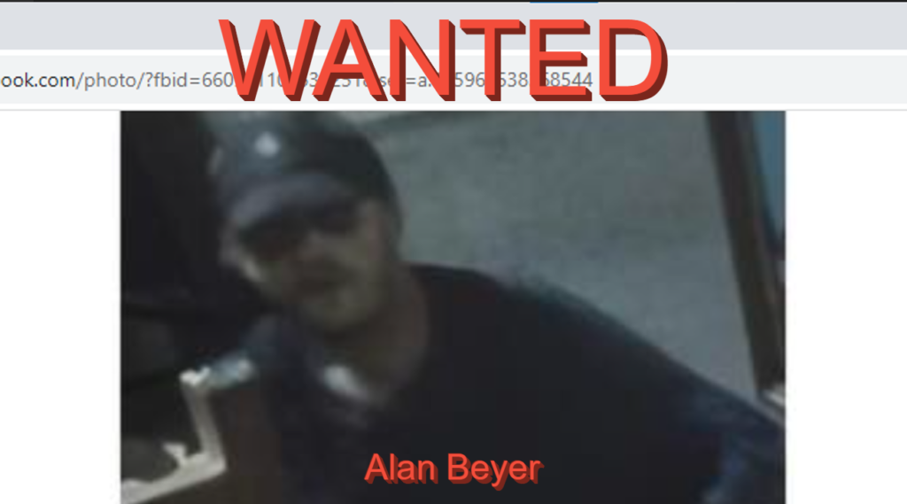 Help Cops Find Alan Beyer Wanted In St. John