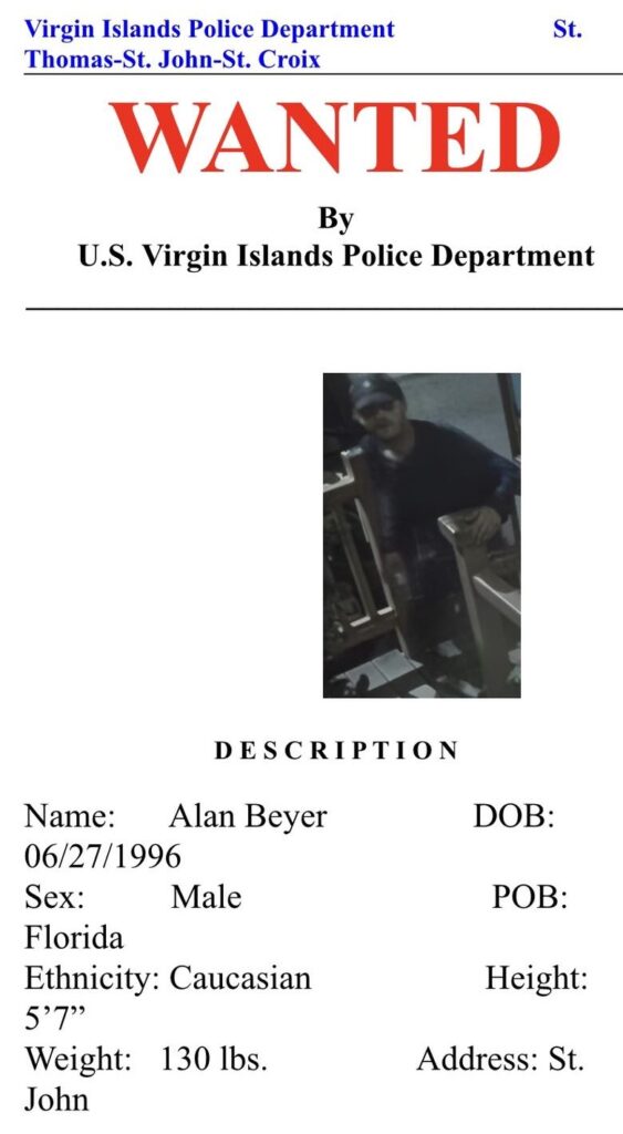Help Cops Find Alan Beyer Wanted In St. John