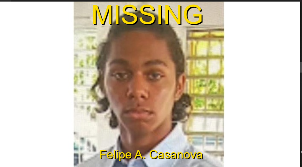 Help Police Find Missing Minor Felipe Casanova of St. Croix