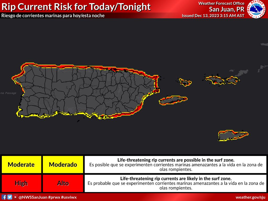 High Wind Warning In Effect For Puerto Rico