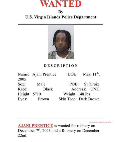 Help Police Find St Croix Man Wanted For Robberies In St Thomas Virgin Islands Free Press 0032