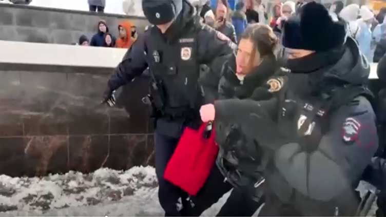 At least 400 detained across Russia at Navalny rallies, rights group says