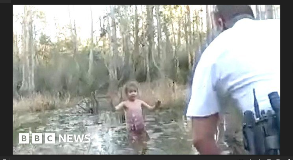 Missing five-year-old found in Florida swamp
