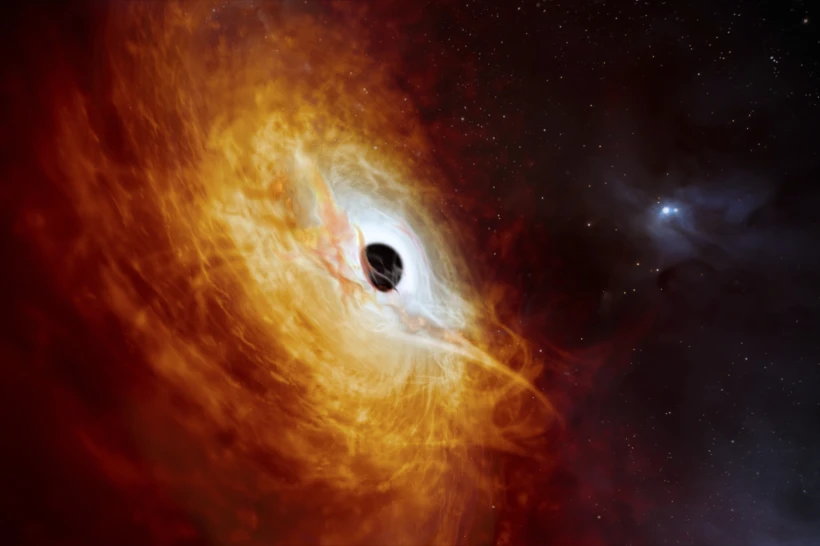 Astronomers find what may be the universe’s brightest object with a black hole devouring a sun a day