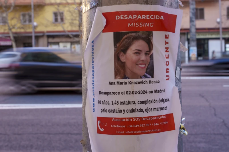 An American woman has gone missing in Madrid after a helmeted man disabled her security cameras