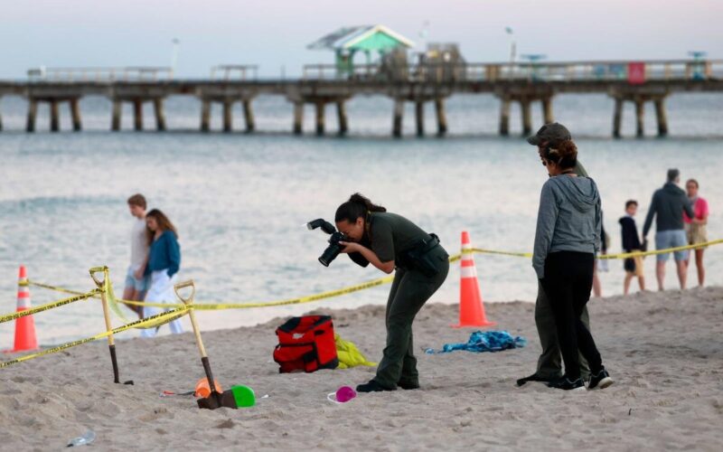 Indiana girl, 5, dies after getting trapped in sand while on a Florida beach vacation