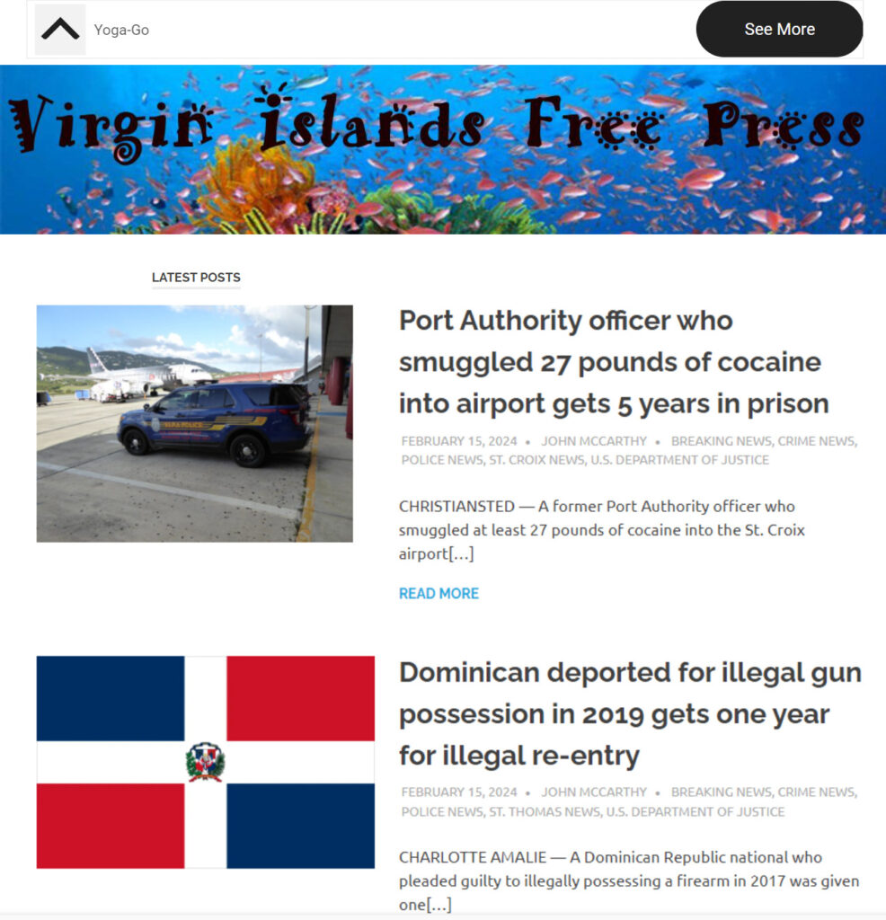 If you enjoy reading the Virgin Islands Free Press, 24 hours a day, 365 days a year ...