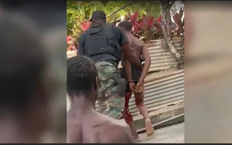 Bloodied suspect in missing Americans' Caribbean yacht hijacking tossed into truck during arrest, video shows