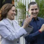 Kamala Harris marks first visit to Puerto Rico as vice president, riling some in the US territory