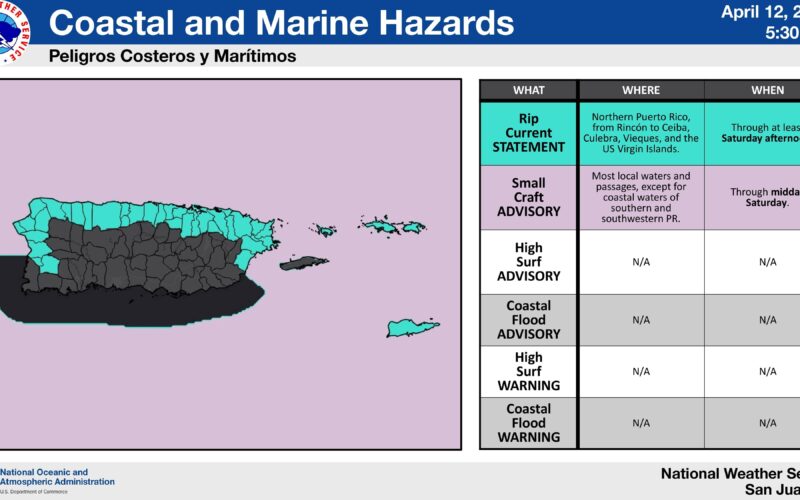 Hazardous marine, life-threatening beach conditions expected through tomorrow