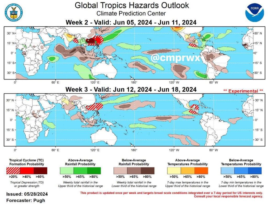 Fifth tropical wave rolls off the coast of Africa