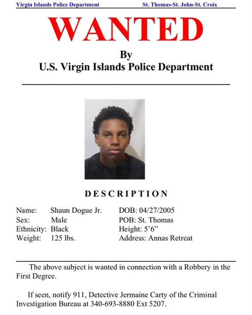 Help cops find St. Thomas man wanted for robbery in St. John