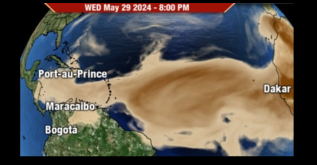 'Dense cloud' of Saharan dust approaches