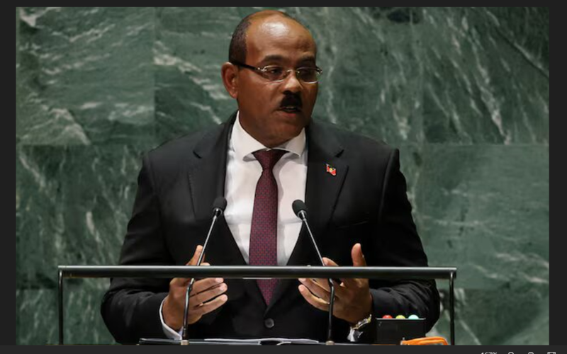 Antigua PM blasts 'empty' climate promises at UN small islands summit
