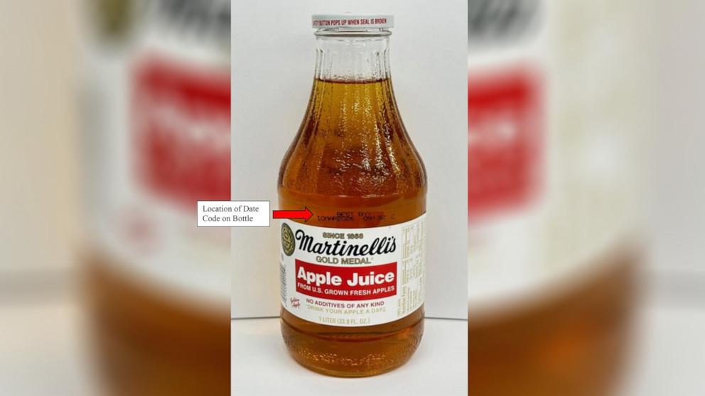 Martinelli's apple juice recalled over high arsenic levels