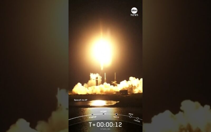 SpaceX Rocket Lights Up Puerto Rico Sky