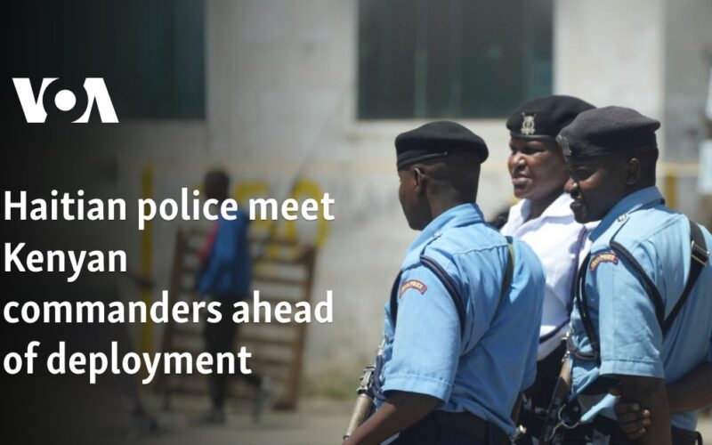 Haiti police meet Kenyan commanders ahead of deployment of UN-backed mission to fight gangs