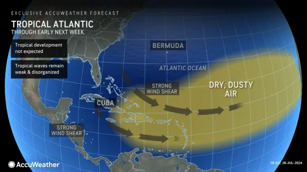 Tropical surge ahead: System eyes development in the Atlantic