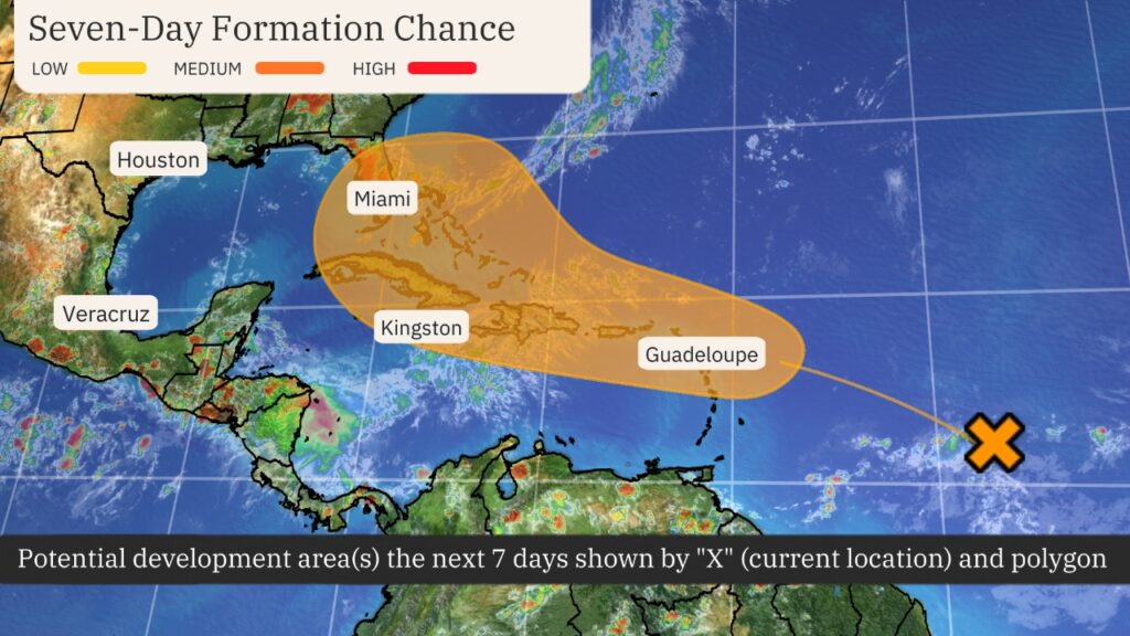 A Tropical Wave Approaches The Caribbean