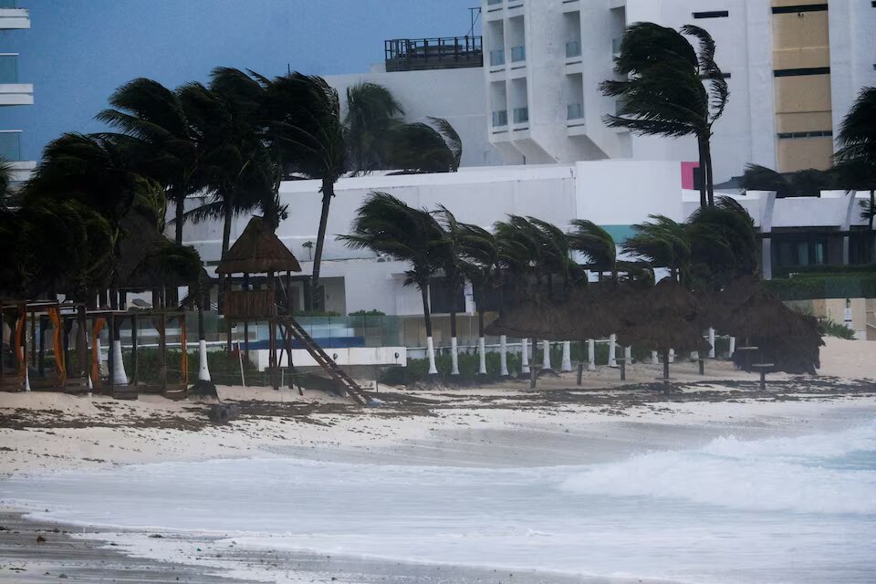 Hurricane Beryl lashes Mexican coast near top beaches after Caribbean destruction