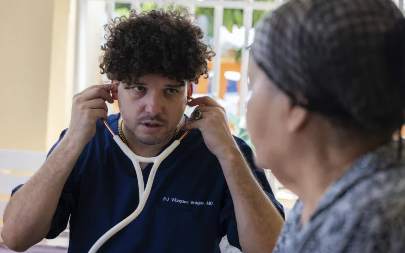 As doctors leave Puerto Rico in droves, a rapper tries to fill in the gaps