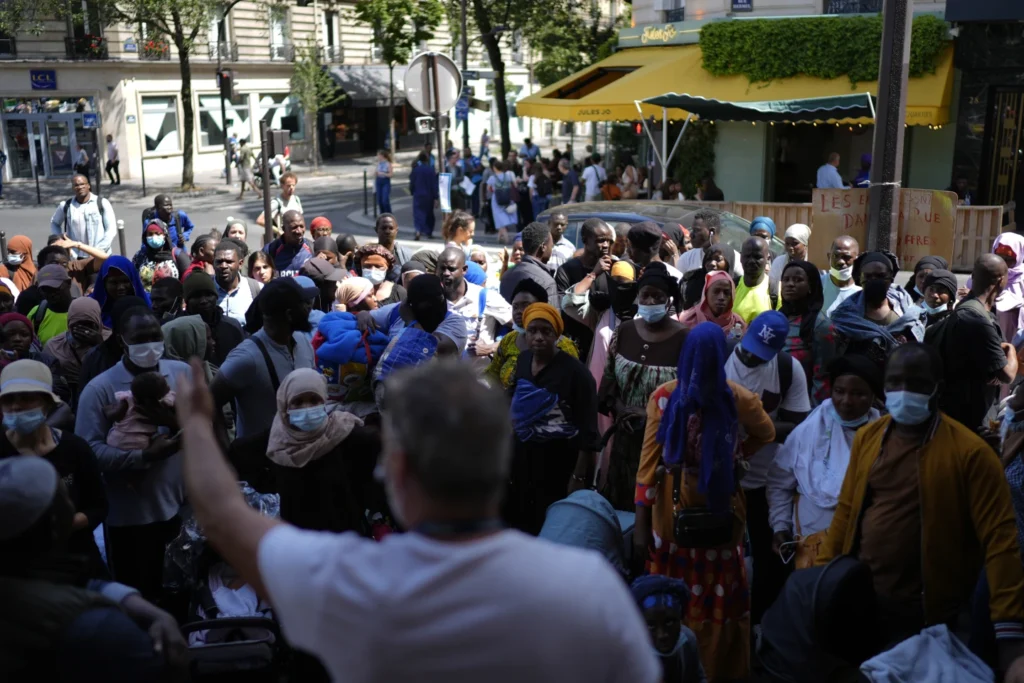 Migrants and homeless people are cleared out of Paris during the Olympics