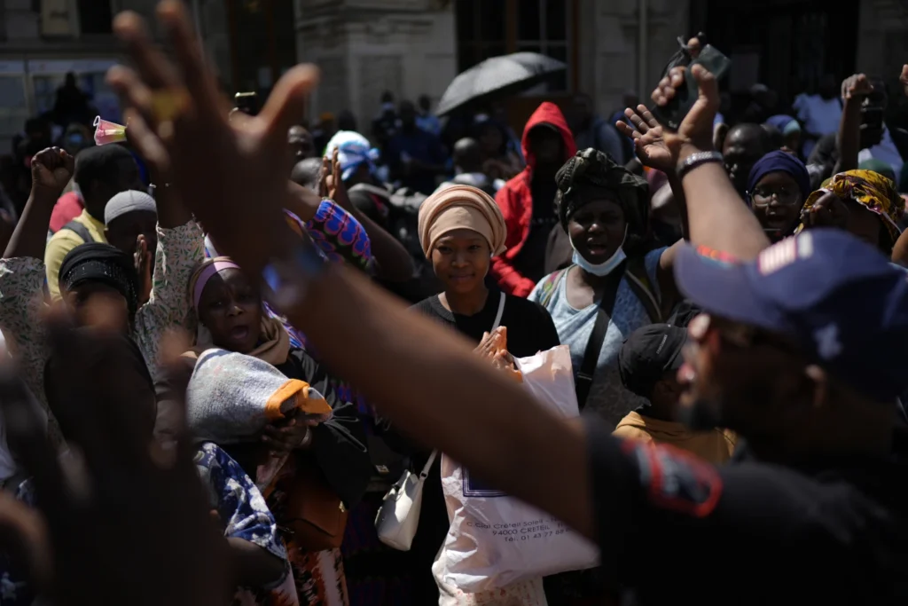 Migrants and homeless people are cleared out of Paris during the Olympics