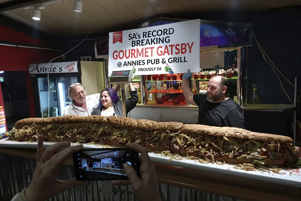 This nearly 10-foot Gatsby sub is made by a South African restaurant with a taste for the supersized