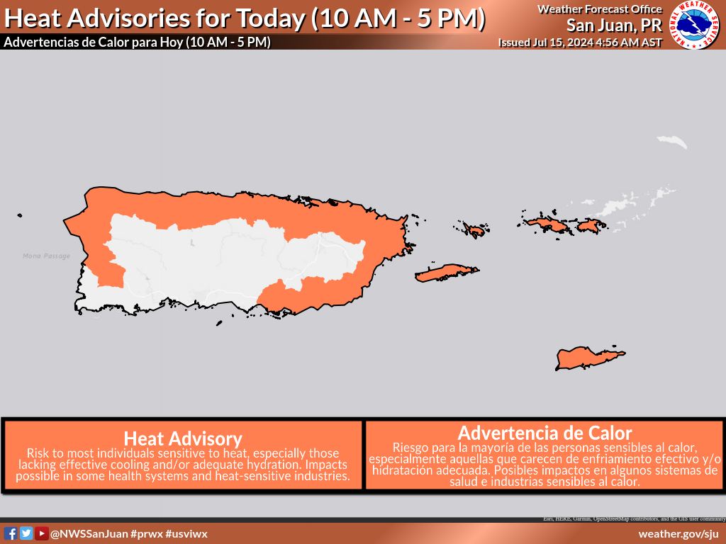 2 tropical waves approaching the region; 1 expected to develop